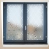 Sticker fenêtres décor Losanges Fenêtre Depoli Design