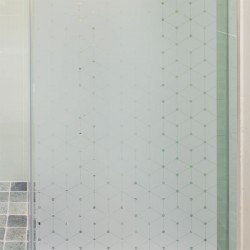 Sticker pour paroi de douche: Cube 3D