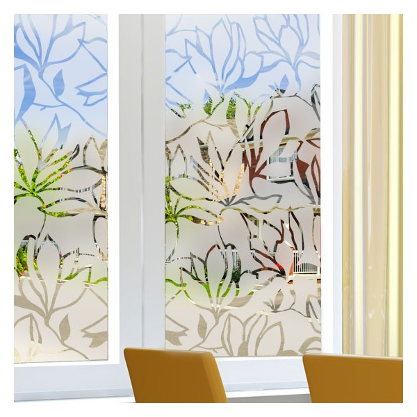Sticker occultant pour vitre et fenêtre: Fleur Design