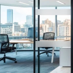 Kit de 4 bandes adhésives de sécurité – Film dépoli pour vitrage