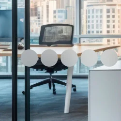 Bande Sécurité vitre Ronds – Film adhésif dépoli ou blanc pour vitrage - Depoli Design ®