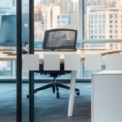 Bande Sécurité vitre Carrés – Lot de 4 bandes adhésives dépolies ou blanches pour vitrage - Depoli Design ®