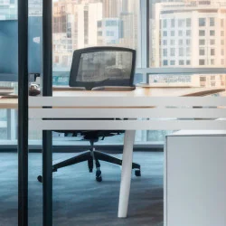 Bande Sécurité vitre Lignes – Film adhésif dépoli ou blanc (lot de 4) - Depoli Design ®