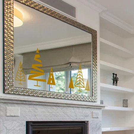 Sapin de Noël adhésif - Décoration vitre et mur autocollant - Depoli Design