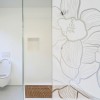 Sticker décoration paroi de douche: Fleurs d'Orchidée Accueil Depoli Design