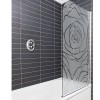 Sticker vitre douche: Fleur Rose Douche Depoli Design