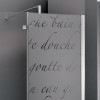 Sticker décoration paroi de douche: Texte Douche Douche Depoli Design