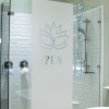 Sticker paroi de douche: Décor Zen fleur de Lotus Douche Depoli Design