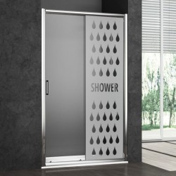 Sticker paroi de douche: Gouttes d'eau