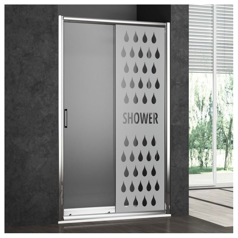 Sticker paroi de douche: Gouttes d'eau
